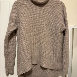 Madewell Heathered Brown Turtleneck Sweater